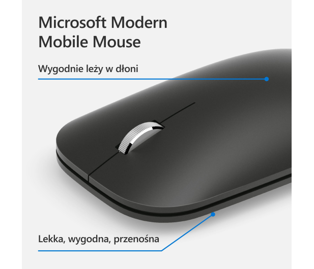Microsoft Modern Mobile Mouse Bluetooth (Czarny) - 475500 - zdjęcie 8